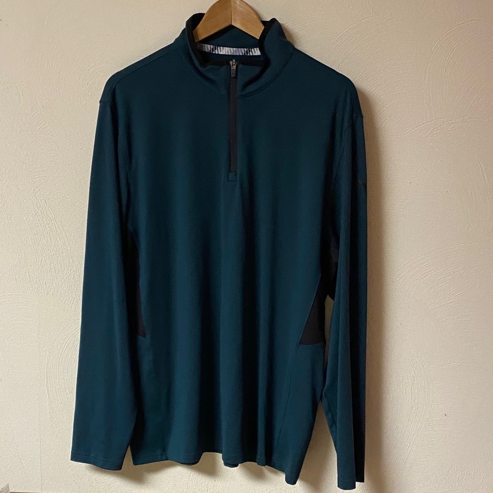 Puma Men’s Teal (greenish/blueish) Long Sleeve Quarter-Zip Pullover